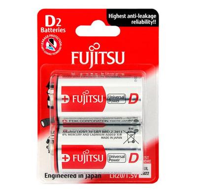 PILHA LR20/D ALCALINA 1.5V - PACK C/2 PILHAS FUJITSU MN1300/D2/LR20(2B)FU-W/DFUJ
