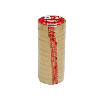 FITA ADESIVA 12MMX33M 38µ TRANSPARENTE CITYCOLOR CITY15003
