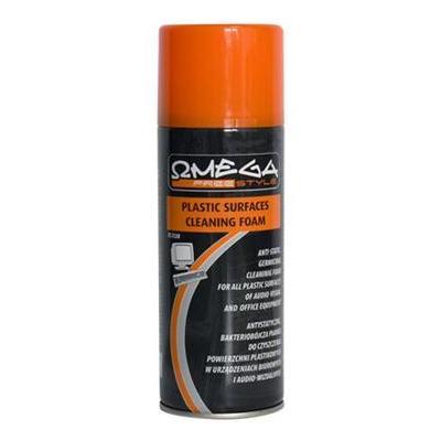 KIT LIMPEZA ESPUMA ANTI-ESTÁTICA 400ML P/SUPERFÍCIES PLÁSTICAS OMEGA FS5120