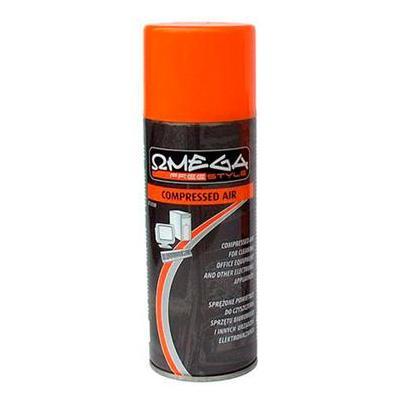 KIT LIMPEZA AR COMPRIMIDO 400ML P/EQUIPAMENTOS ESCRITÓRIO OMEGA PFS5130 40004